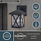 Vaxcel Rockford Aluminum 1 Light LED Compatible Black Transitional Outdoor Wall Lantern Clear Glass T0744 - alternate 7